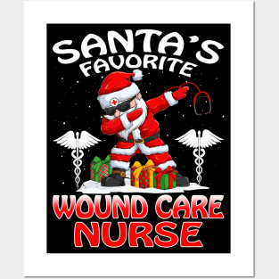 Santas Favorite Wound Care Nurse Christmas T Shirt Posters and Art